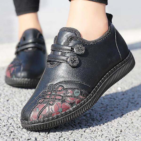 Dammode för äldre mode Casual Plus bomullsskor Vintersportskor 2L6885 Black 39