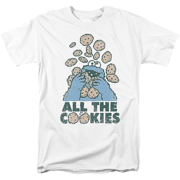 Cookie Monster All The Cookies Sesam Street T-shirt M