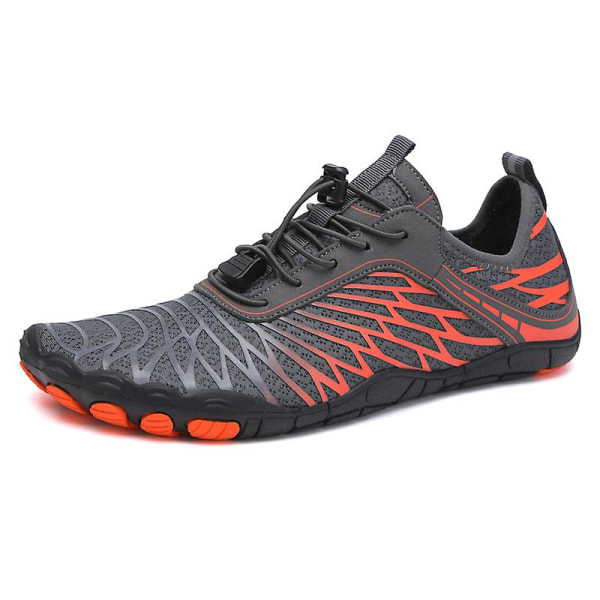 Vattenskor för män Snabbtorkande Sport Aqua Skor 3Ba8305 GrayOrange 44