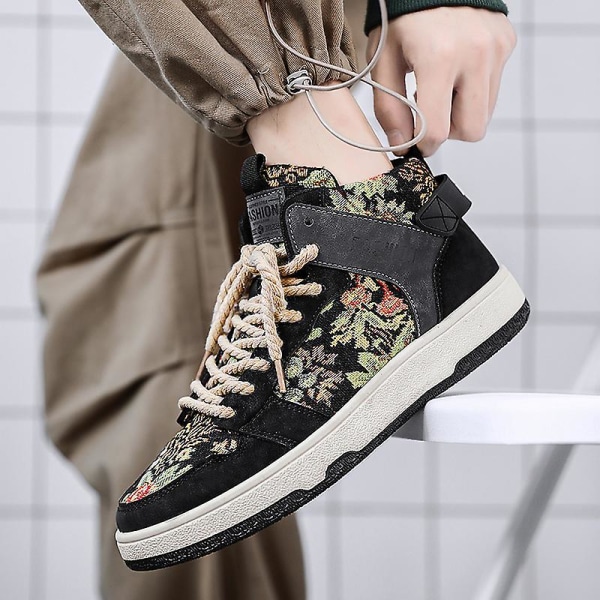 Herrsneakers Andas Dam Skateboarding Skor Löparskor HJ22 Black 42