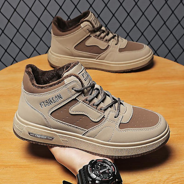 Herrsneakers Andas Skateboarding Skor Dam Löparskor 8203 Khaki 44