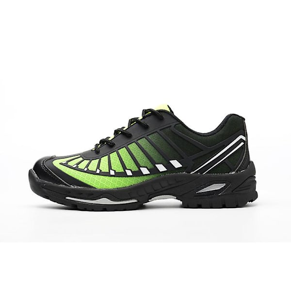 Sneakers för män Andas lätta ståltå säkerhetsarbetsskor 2D528 Green 44