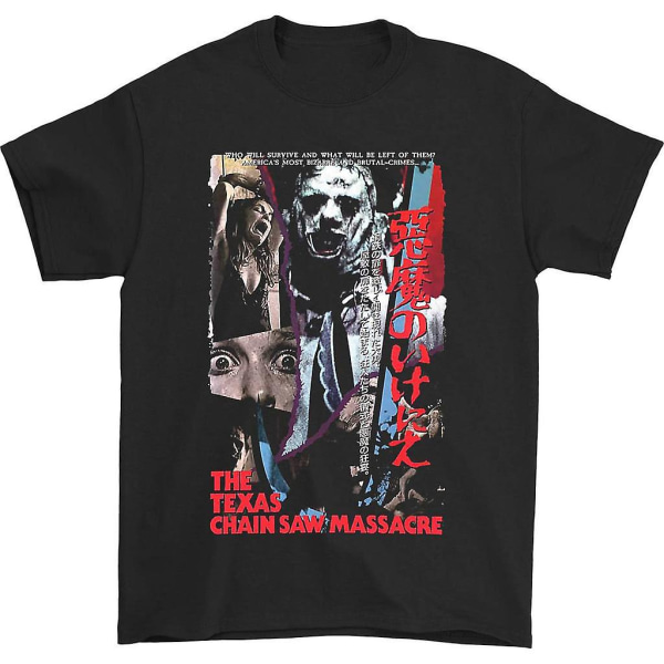 Texas Chainsaw Massacre Japansk VHS T-shirt L