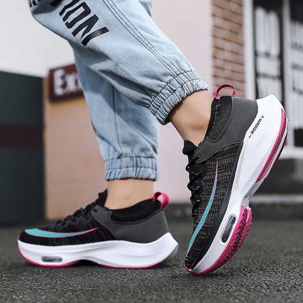 Herr Dam Sneakers Andas löparskor Mode Sportskor Yj2035 BlackPink 43