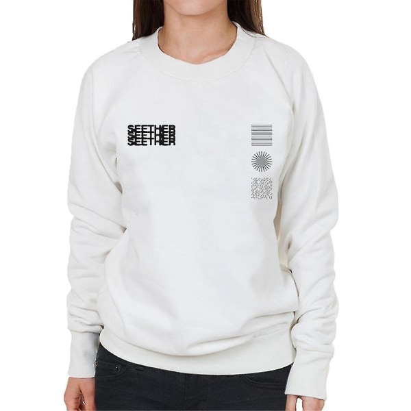 Seether logotyp med grå symboler dam sweatshirt