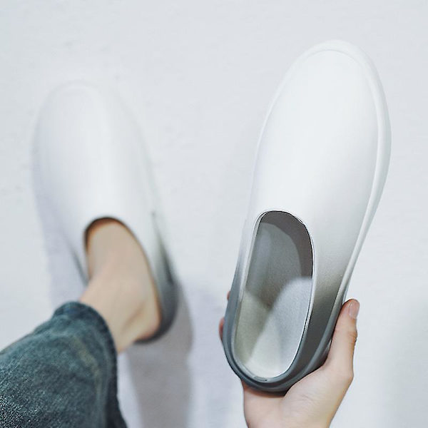 Män Kvinnor Strandtofflor Mode Sandaler Utomhus Halkfria inomhusskor YJ92112 WhiteGray 41-42