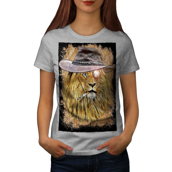 Rökande Lion Beast T-shirt för kvinnor L