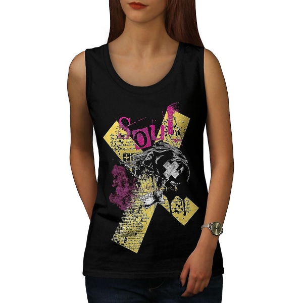 Death Horror Cool Women Blacktank Top | Wellcoda M