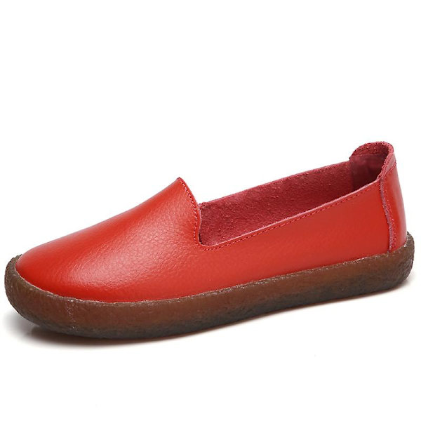 Dam Skor Mode Mamma Skor Platta Skor För Äldre Frz99026 Red 41