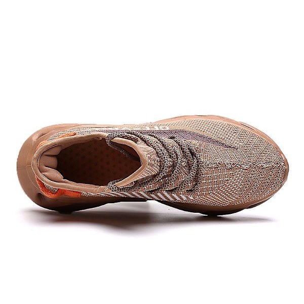 Män Lättviktssneakers Andas löparskor Mode Sportskor 3Dg83 Brown 41