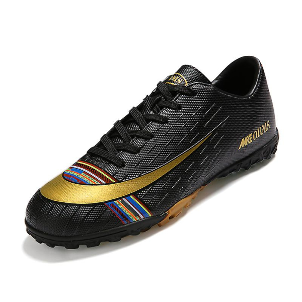 Fotbollsskor för män Halkfria fotbollsskor för män, Gräs Fotbollssneakers M9065 Black 43