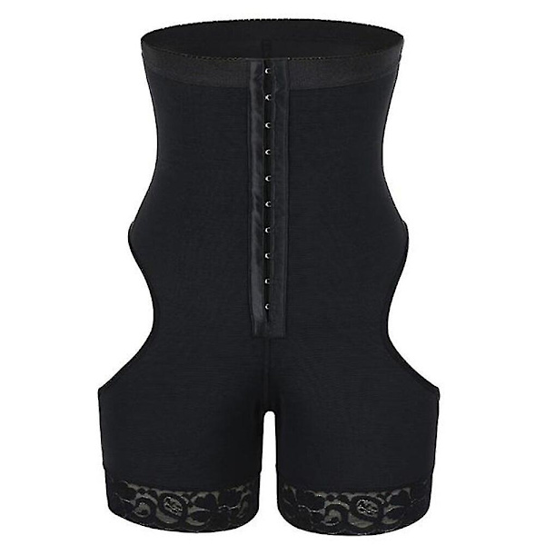 Hög midja bantning Body Shaper Kvinnor Sexig Push Up Butt Lifter Strap Butt Enhancer Magekontroll Booty Lifter Shaper Trosor,svart M