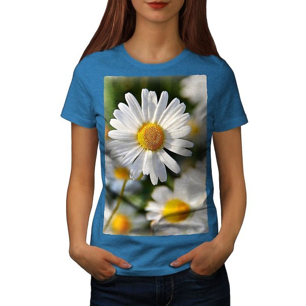 Chamomile Photo Nature Dam Royal Bluet-shirt M