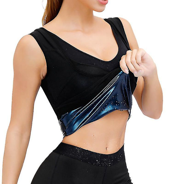 Lequeen Män Neopren Svett Bastuväst Waist trainer Slimming Body Shapers Väst Shapewear Korsett Gym Underkläder Dam Fat Burn Linne,väst Dam L XL