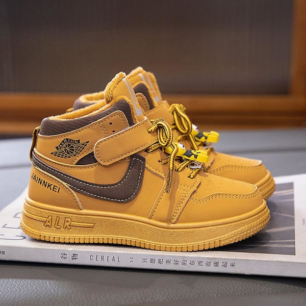 Sneakers för barn Andas Pojkar Flickor Skateboard Skor Löparskor 02 Yellow 32