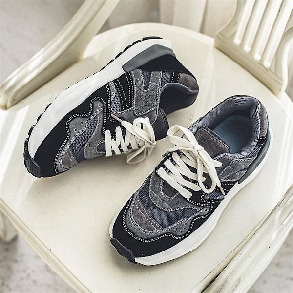Herr Dam Sneakers Andas löparskor Mode Sportskor 8079 Black 44