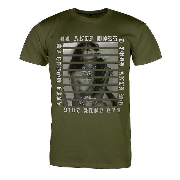 Rihanna Anti Tour randig t-shirt S