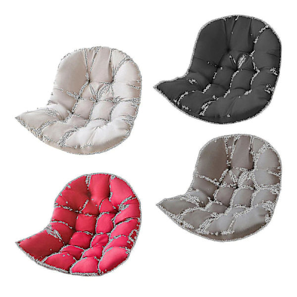 Basket Egg Stol Sittdynor Trädgårdshängmatta Cradle Pads Only Mat Wine Red