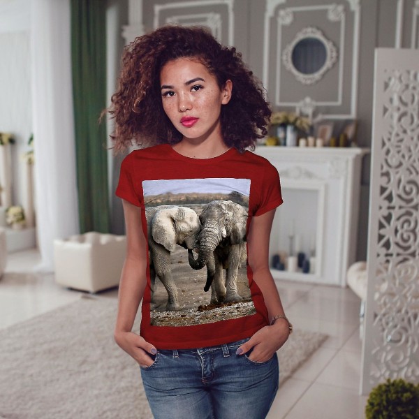 Elephant Love Wild Women T-shirt XL