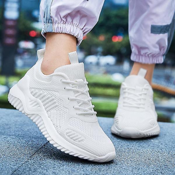 Herrsneakers Löptennisskor Lättviktsventilerande Sport Athletic 3C6851 White 35