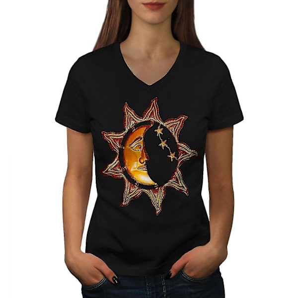 Sun Moon Dag Natt Space Women T-shirt L