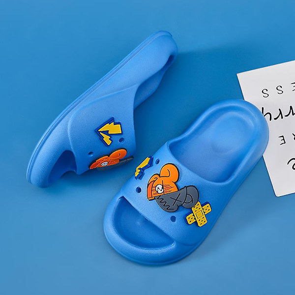 Barn Strandtofflor Modesandaler Utomhus Halkfria inomhusskor Yj829-2 Blue 170