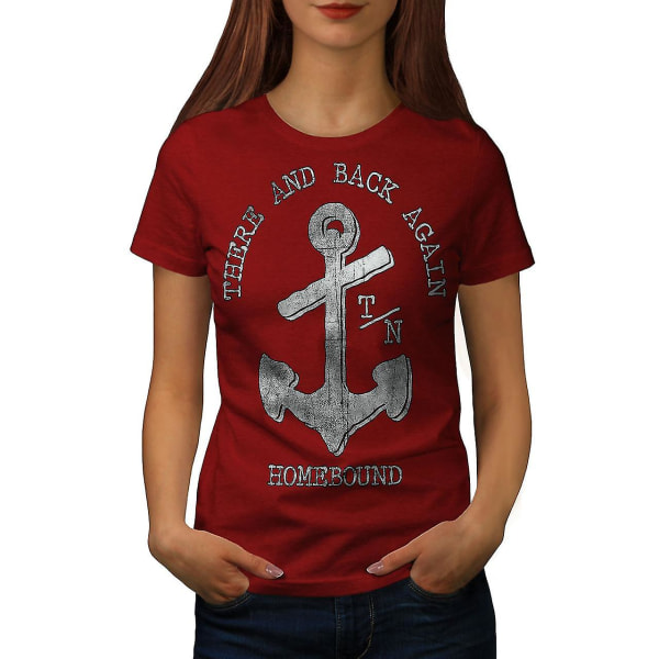 There Back Again Slogan Women Redt-shirt S