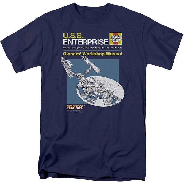 Enterprise Owners' Workshop Manual Star Trek T-shirt XXL