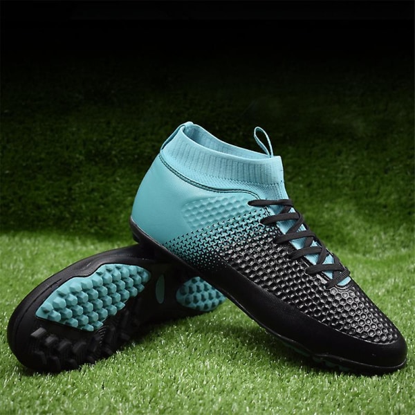 Fotbollsskor för män Halkfria fotbollsskor för herr, Gräs Fotbollssneakers 3Adr06 BlackBlue 41