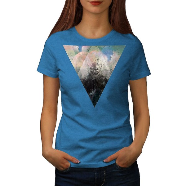 Hippiemålning Kunglig T-shirt för kvinnor L