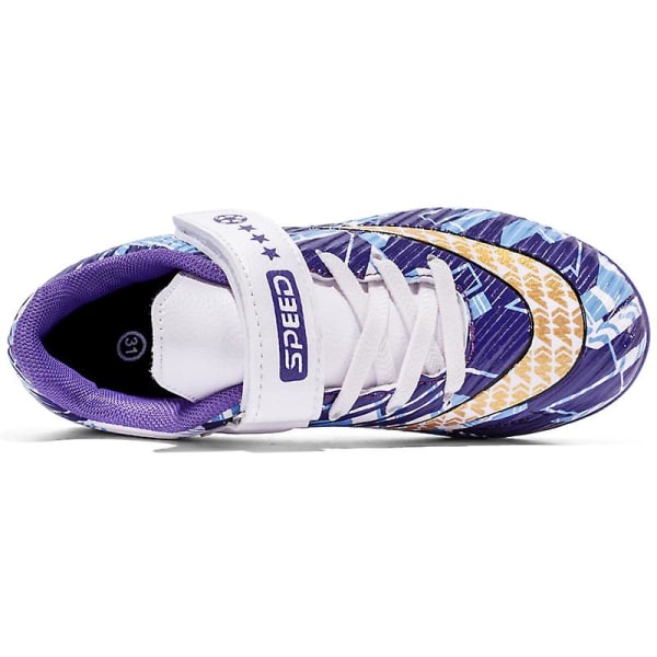 Fotbollsskor Barn Fotbollsskor Vuxen Fotbollsskor Grästräning Sport Skor Sneakers 3B2302 Purple 38