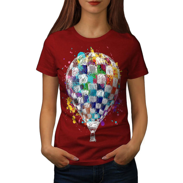 Air Balloon Journey T-shirt för kvinnor 3XL