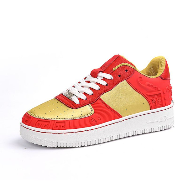 Herrskor Mode Sneakers Löparskor Platta SkorFr003 Red 40