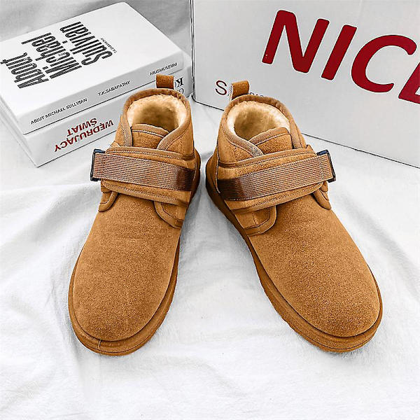 Herr Vinterskor Varmbröd Skor Snow Boots Frcb985 Brown 44