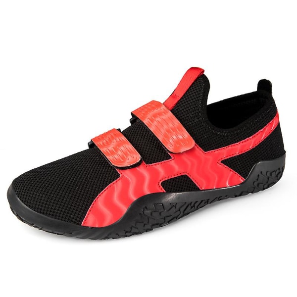 Tyngdlyftningsskor för män Andas Sneakers Löparskor 3A1030 BlackRed 36