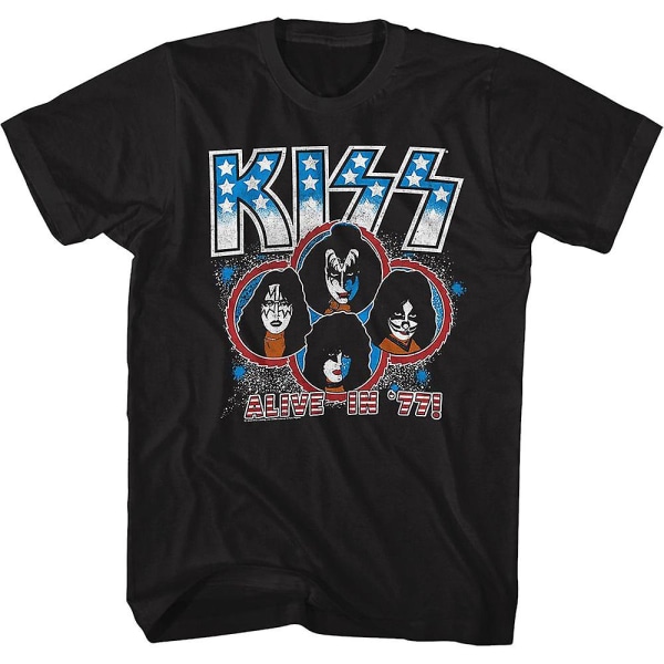 Alive In '77 KISS T-shirt L