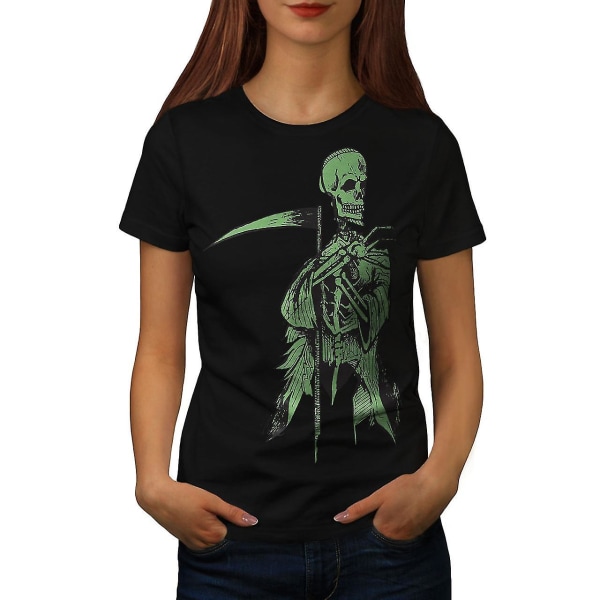 Grim Skeleton Death Women Blackt-shirt XXL