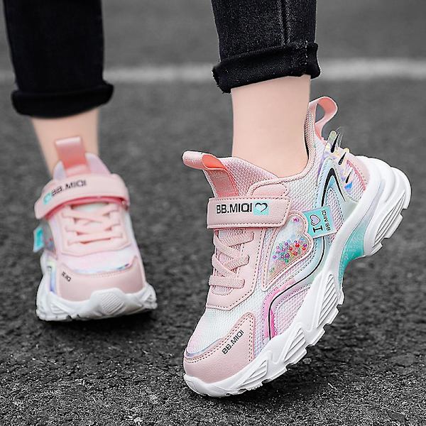 Barnskor Andas Sportskor Sneakers Löparskor för tjejer 2Dc11 Pink 28