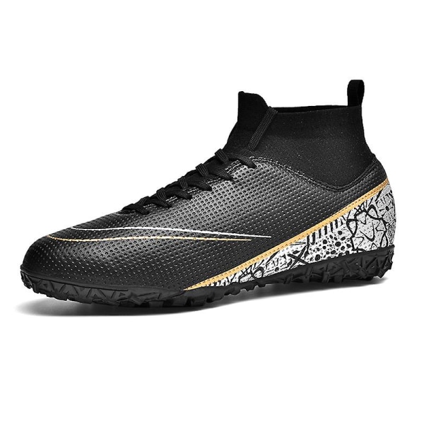 Fotbollsskor för män Halkfria fotbollsskor Klossar Gräs Fotbollssneakers 2L8231-1 Black 39