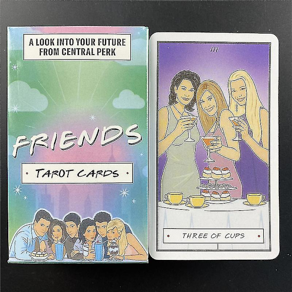 Friends Tarot-kort baserade på strukturen i den klassiska kortleken Divination Kortspel Brädspel Light See33st Ts173
