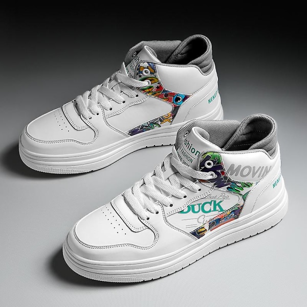Sneakers för män High-Top Mode High-Top Casual Shoes 2C8922 Green 41