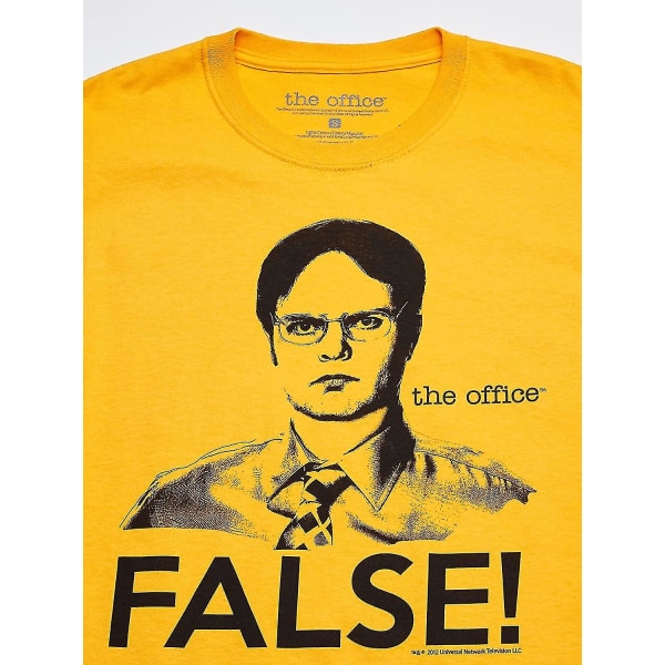 T-line mäns Dwight False The Office T-shirt X-Large