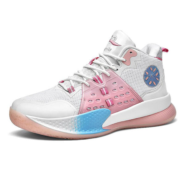 Basketskor för män Andas halkfria sportlöparskor Fr6688 Pink 41