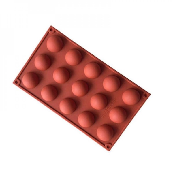 15 håls halvrund boll Mousse form