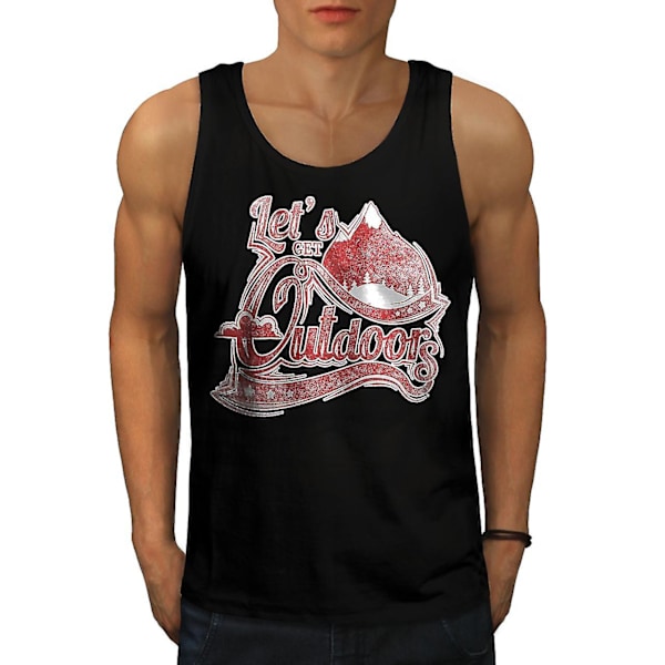Lets Get Outdoors Herr Blacktank Top | Wellcoda M