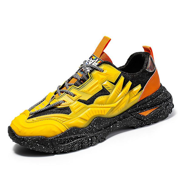 Basketskor för män Sneakers Sportskor som andas Y09 Yellow 43