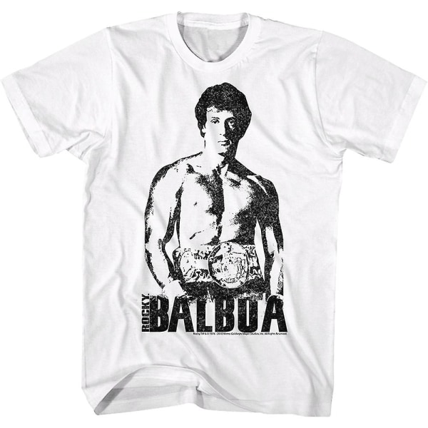 Svart och vit Rocky Balboa T-shirt XXXL