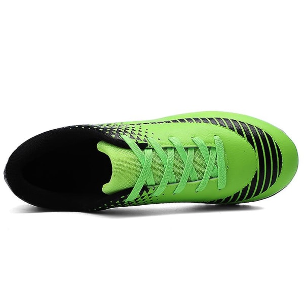 Fotbollsskor för barn Fotbollsskor Grästräning Sport Skor Sneakers 3B22023 Green 30