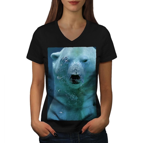 Polar Bear Water Animal Women T-shirt M