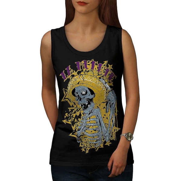 La Muerte Day Dead Women Blacktank Top S